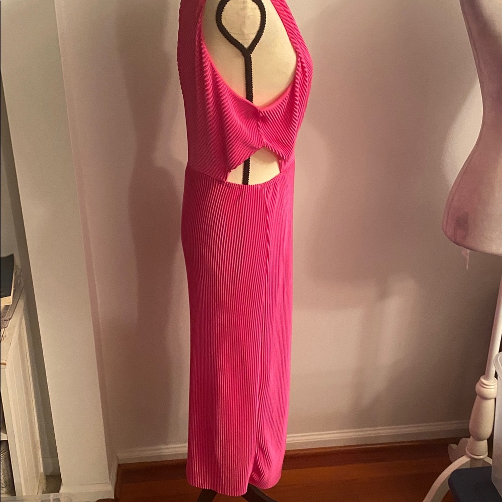 Sash &  soul size large plisse one shoulder dress NWT - Picture 5 of 10